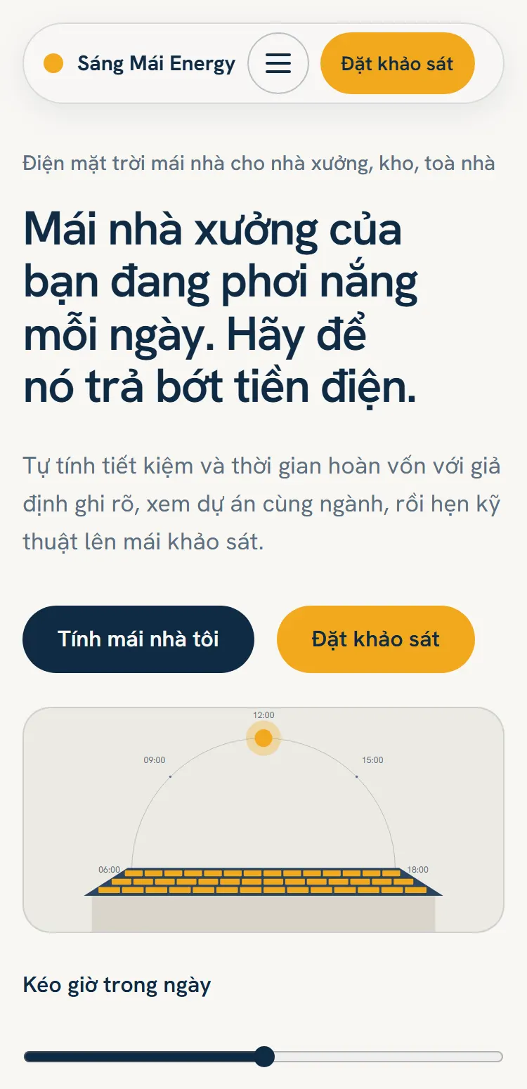 Mẫu điện mặt trời doanh nghiệp