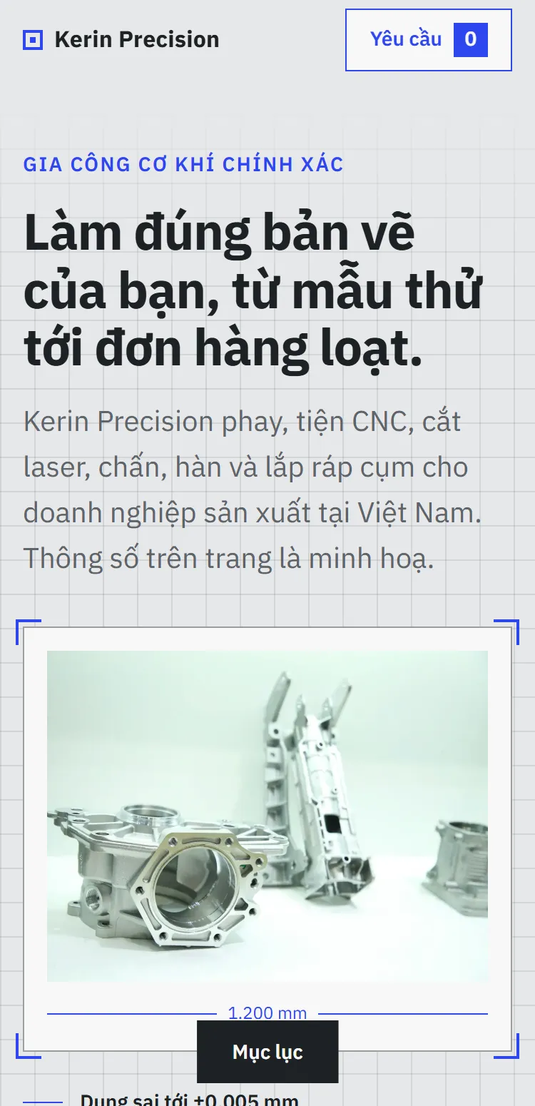Mẫu nhà máy gia công