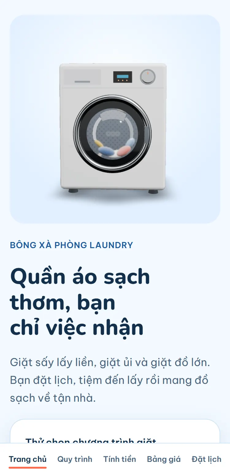 Mẫu tiệm giặt sấy 3D